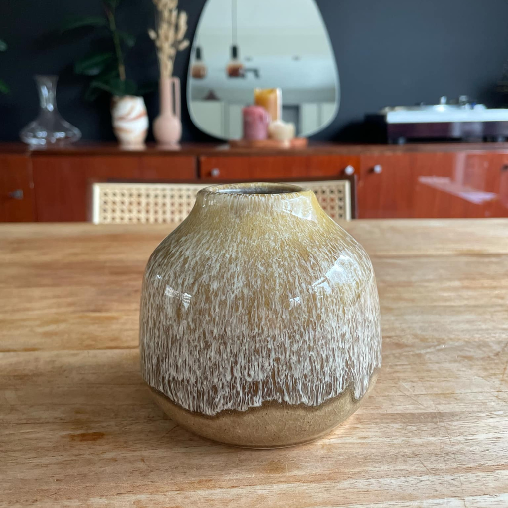 Vaas Keramiek Beige Glazuur