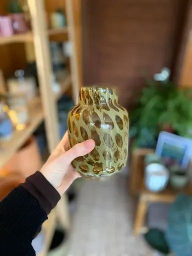 Vaas Groen Gevlekt S